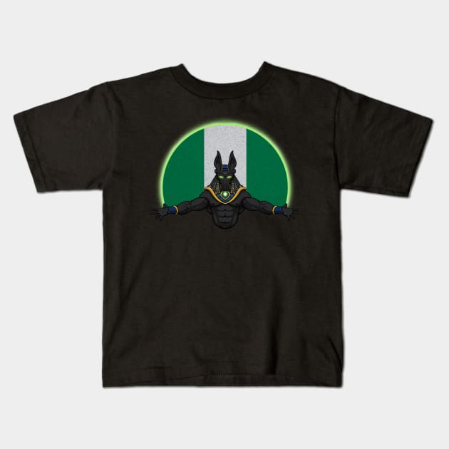 Anubis Nigeria Kids T-Shirt by RampArt